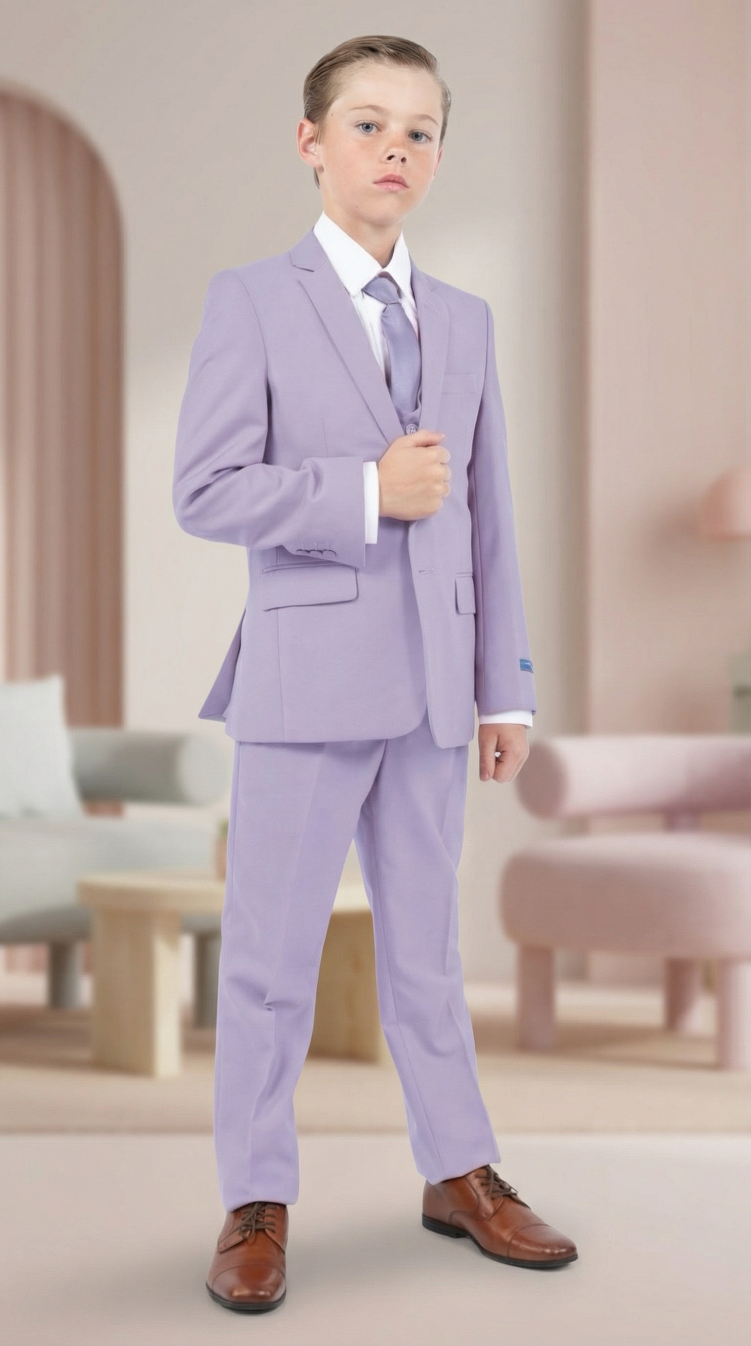 Perry Ellis Boys Lavender Suit
