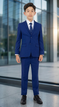 Perry Ellis Boys Royal Blue Suit
