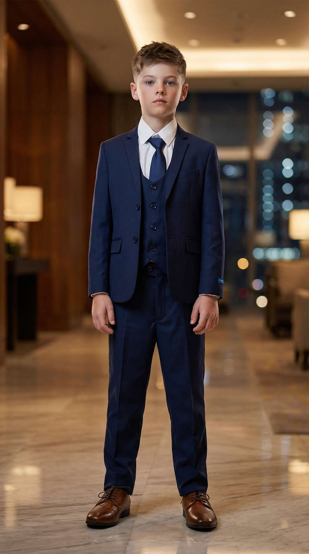 Perry Ellis Boys Navy Suit
