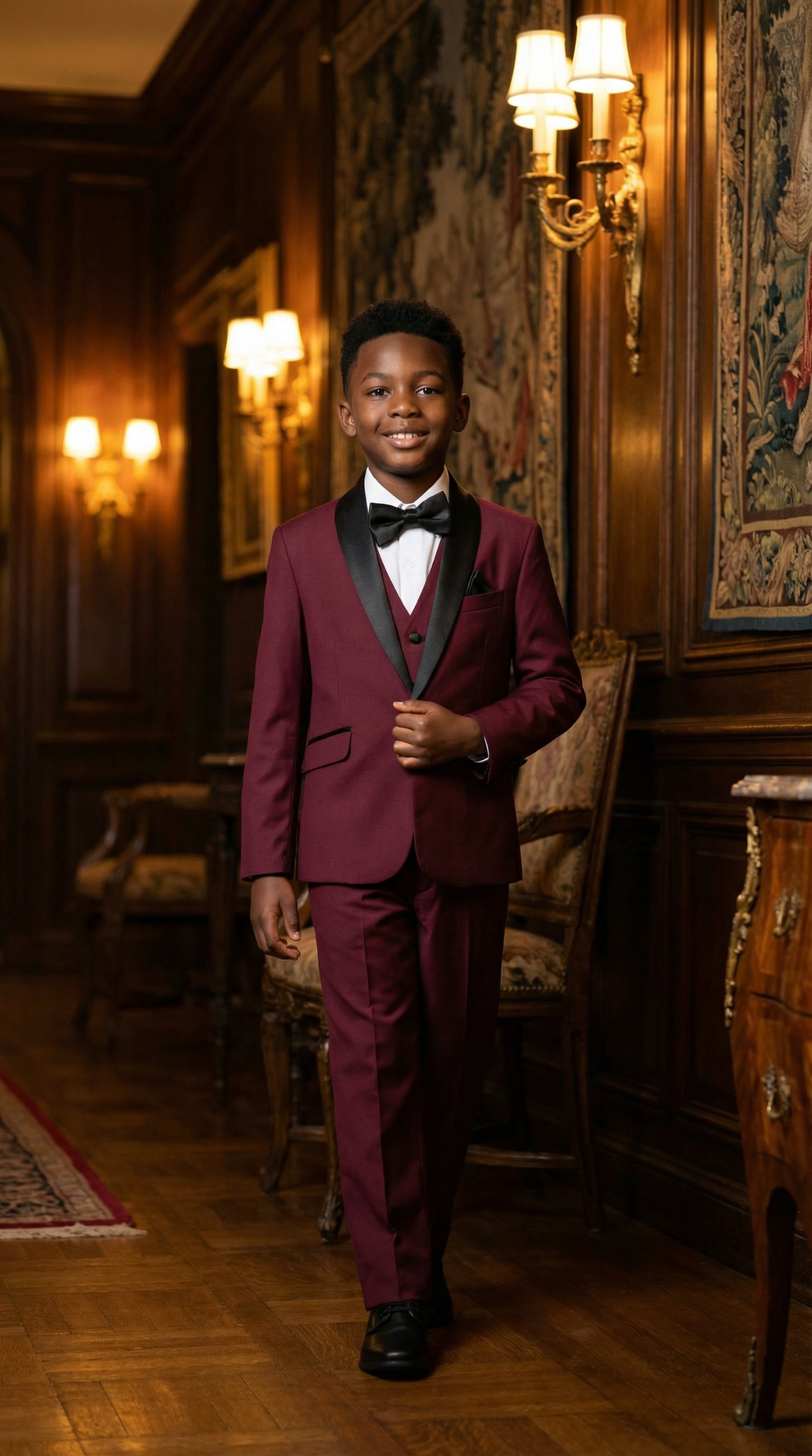 Burgundy Tuxedo