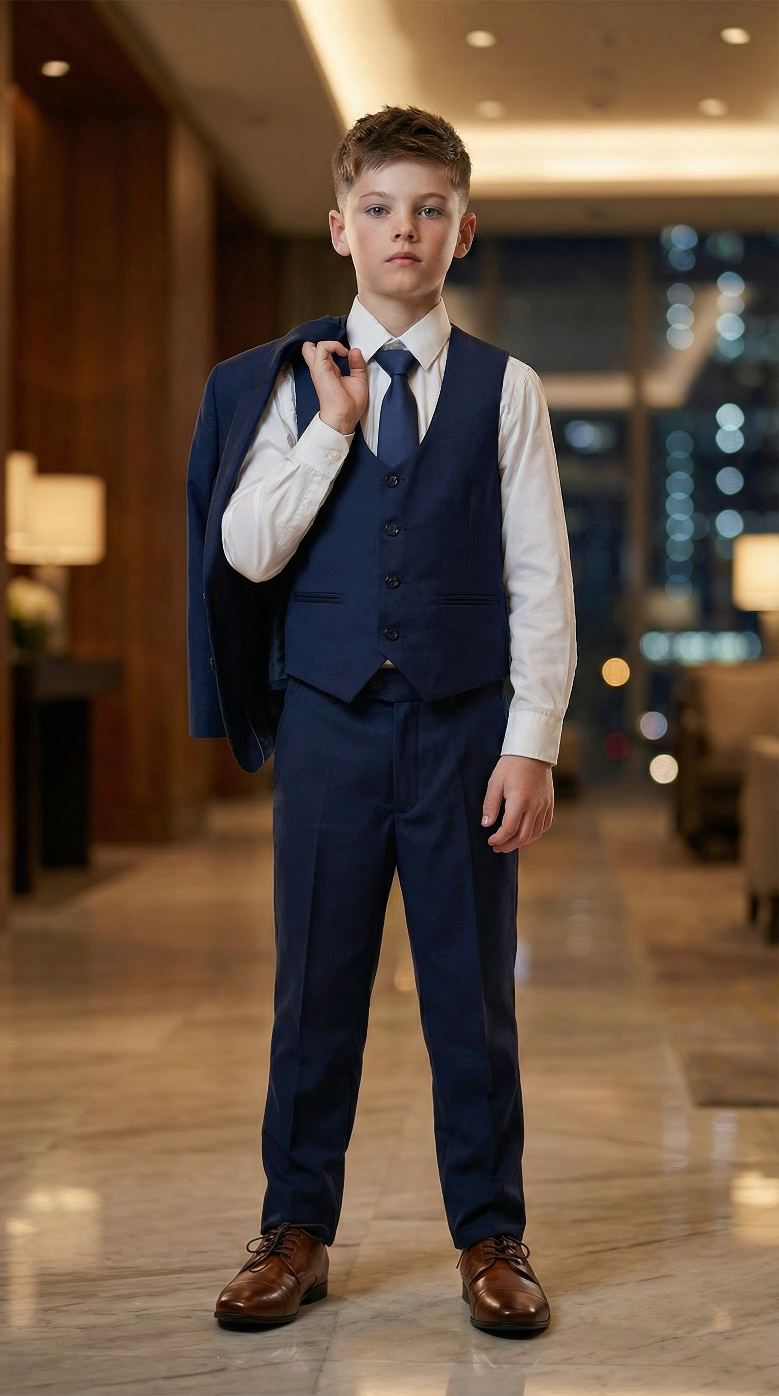 Perry Ellis Boys Navy Suit