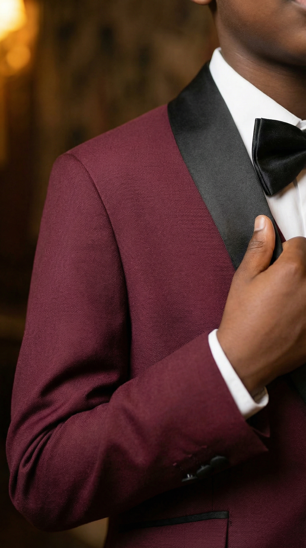 Burgundy Tuxedo
