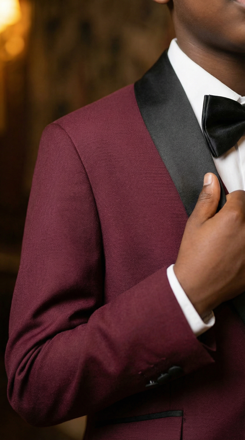 Burgundy Tuxedo