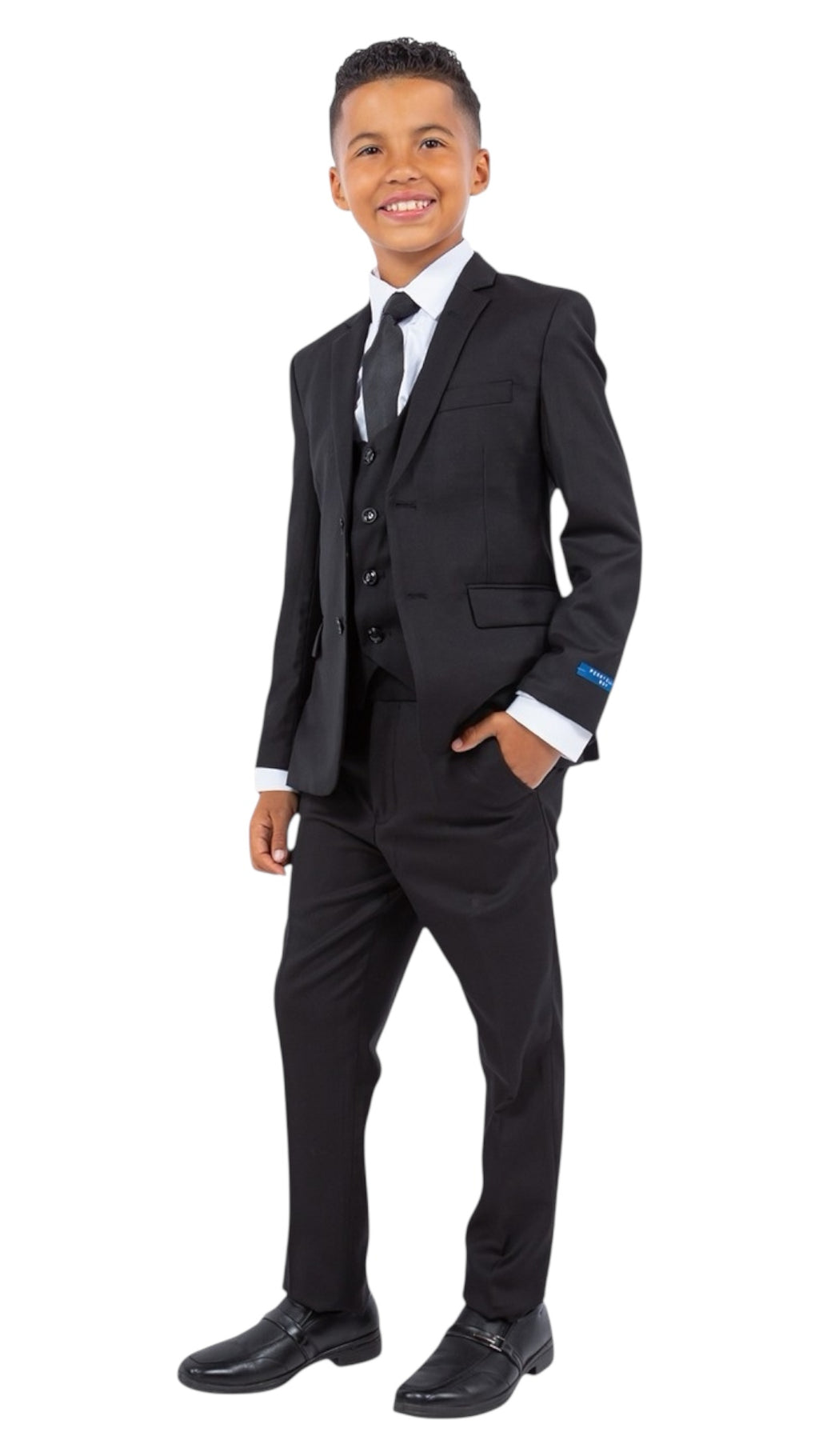 Perry Ellis Boys Black Suit