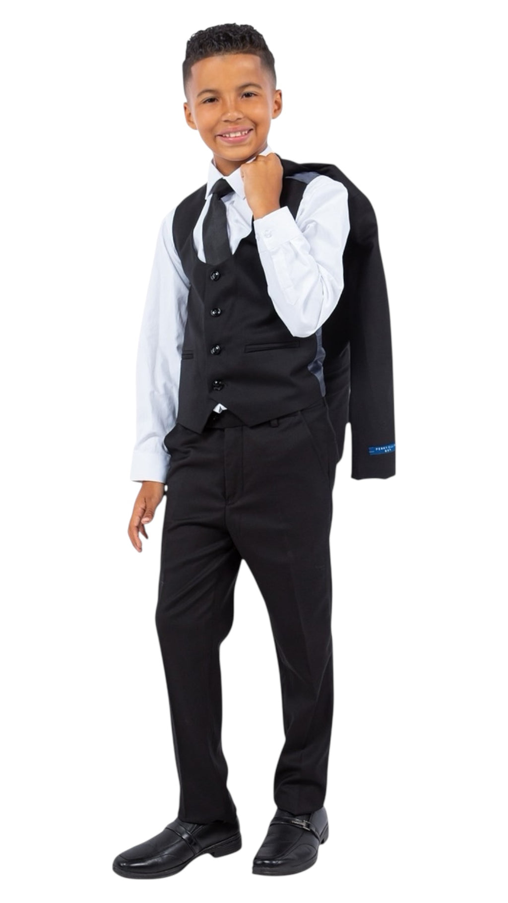 Perry Ellis Boys Black Suit