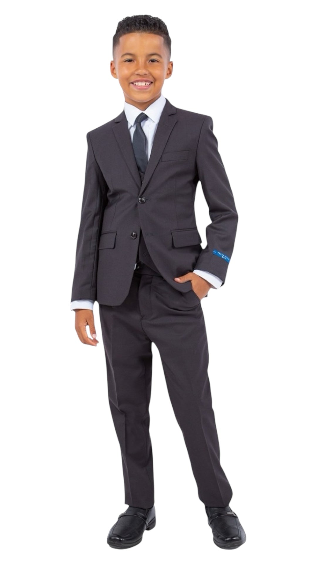 Perry Ellis Boys Charcoal Suit
