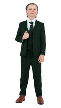 Perry Ellis Boys Hunter Green Suit
