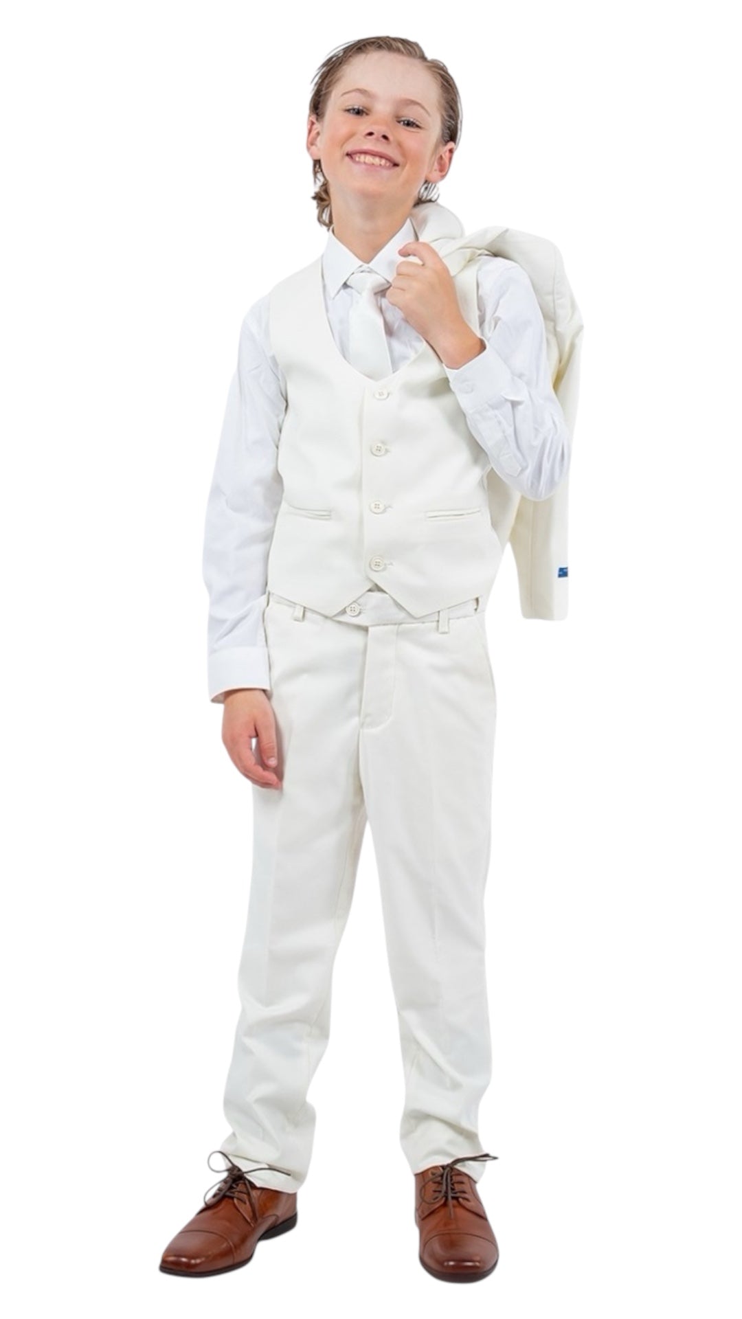 Perry Ellis Boys Off White Suit