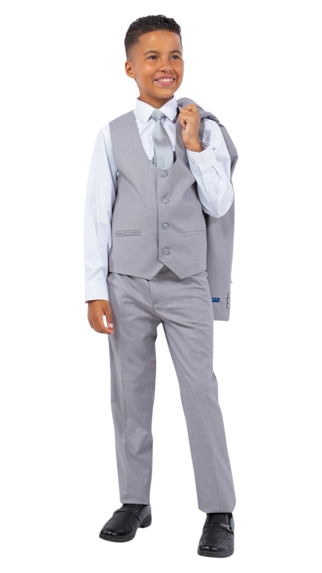 Perry Ellis Boys Light Gray Suit