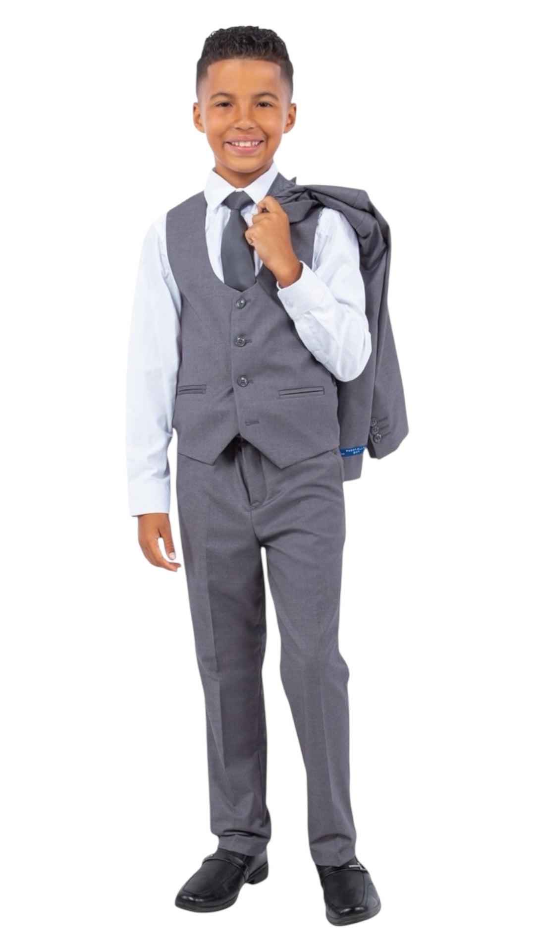 Perry Ellis Boys Medium Gray Suit