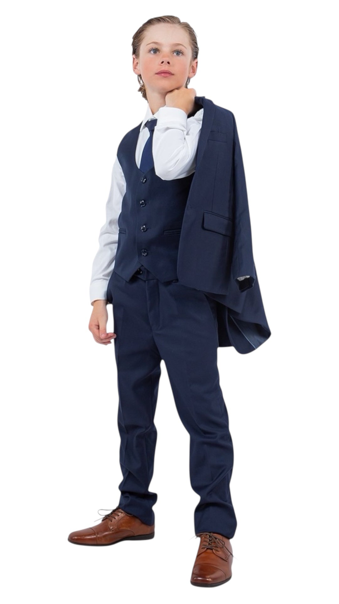 Perry Ellis Boys Navy Suit
