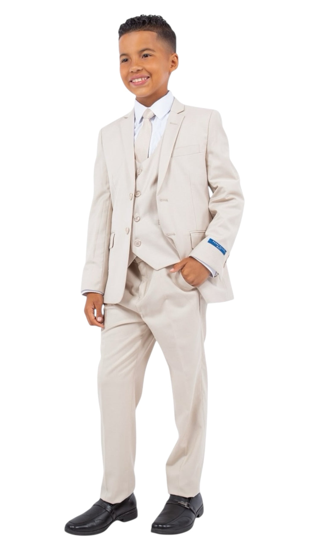 Perry Ellis Boys Tan Suit